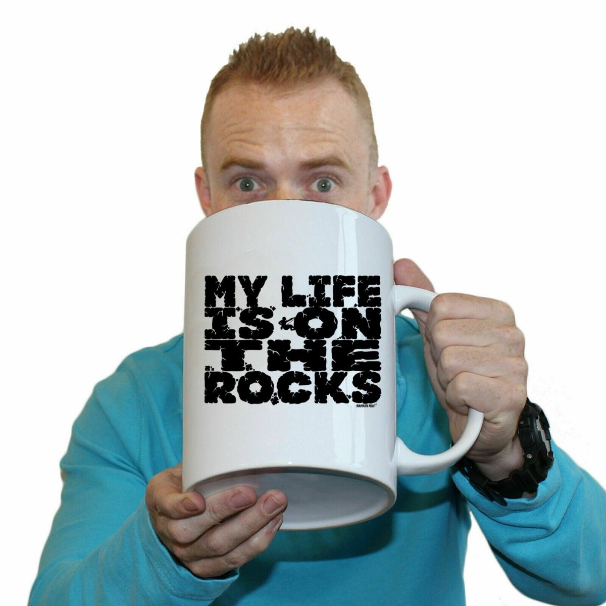 Aa My Life Is On The Rocks Mug Cup - 123t Australia | Funny T-Shirts Mugs Novelty Gifts