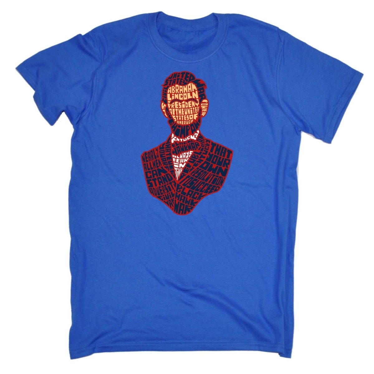 Abraham Lincoln Calligram President - Mens Funny T-Shirt Tshirts - 123t Australia | Funny T-Shirts Mugs Novelty Gifts