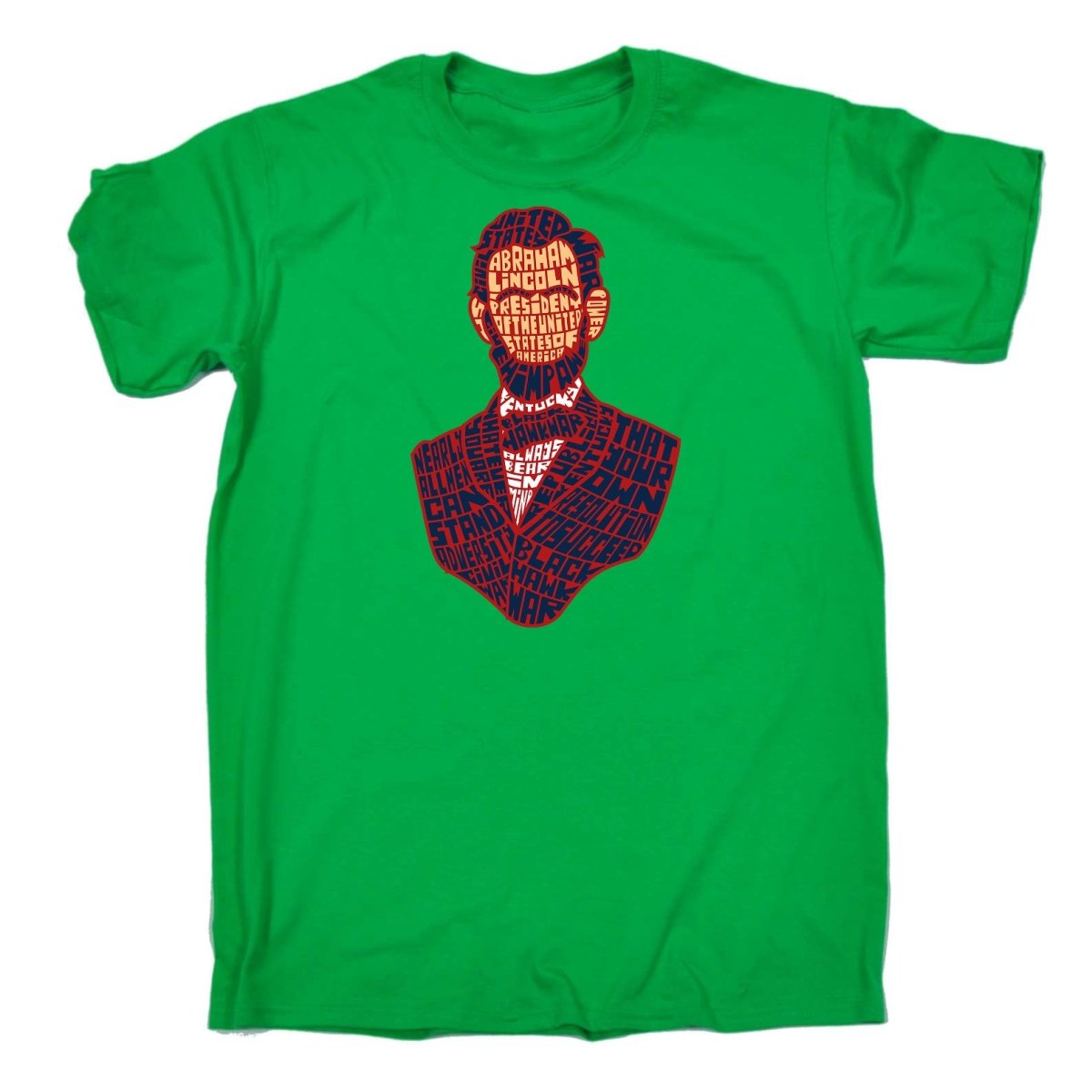 Abraham Lincoln Calligram President - Mens Funny T-Shirt Tshirts - 123t Australia | Funny T-Shirts Mugs Novelty Gifts
