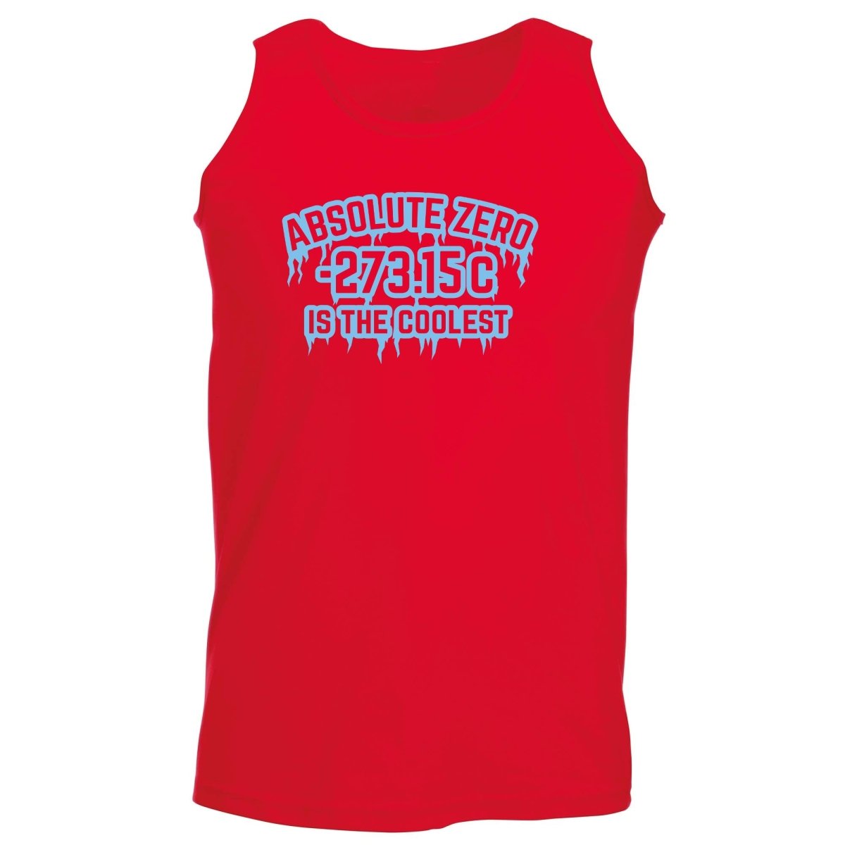 Absolute Zero Is The Coolest - Funny Novelty Vest Singlet Unisex Tank Top - 123t Australia | Funny T-Shirts Mugs Novelty Gifts