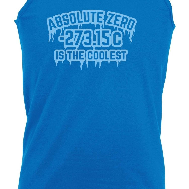 Absolute Zero Is The Coolest - Funny Novelty Vest Singlet Unisex Tank Top - 123t Australia | Funny T-Shirts Mugs Novelty Gifts