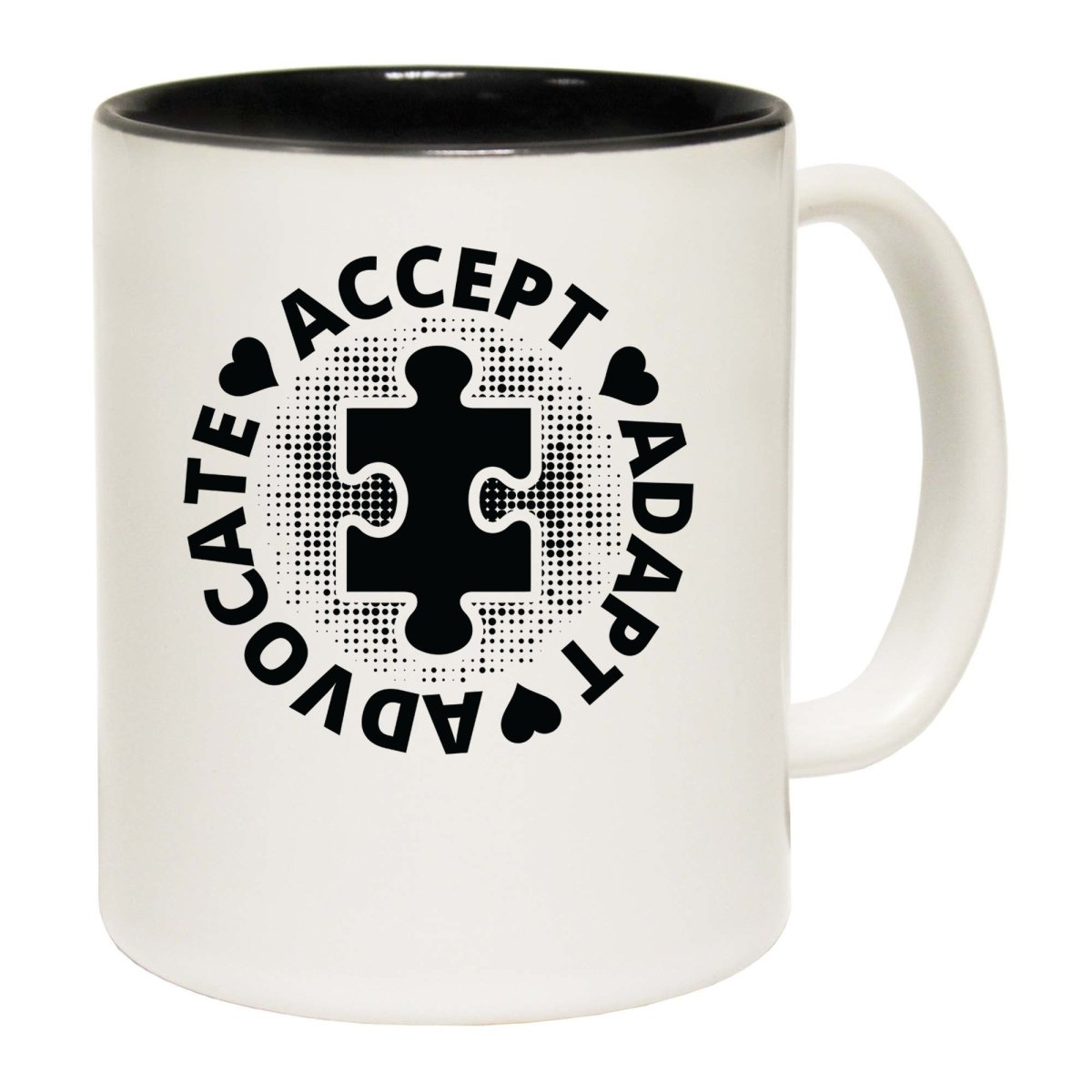 Accept Adapt Advocate Mug Cup - 123t Australia | Funny T-Shirts Mugs Novelty Gifts
