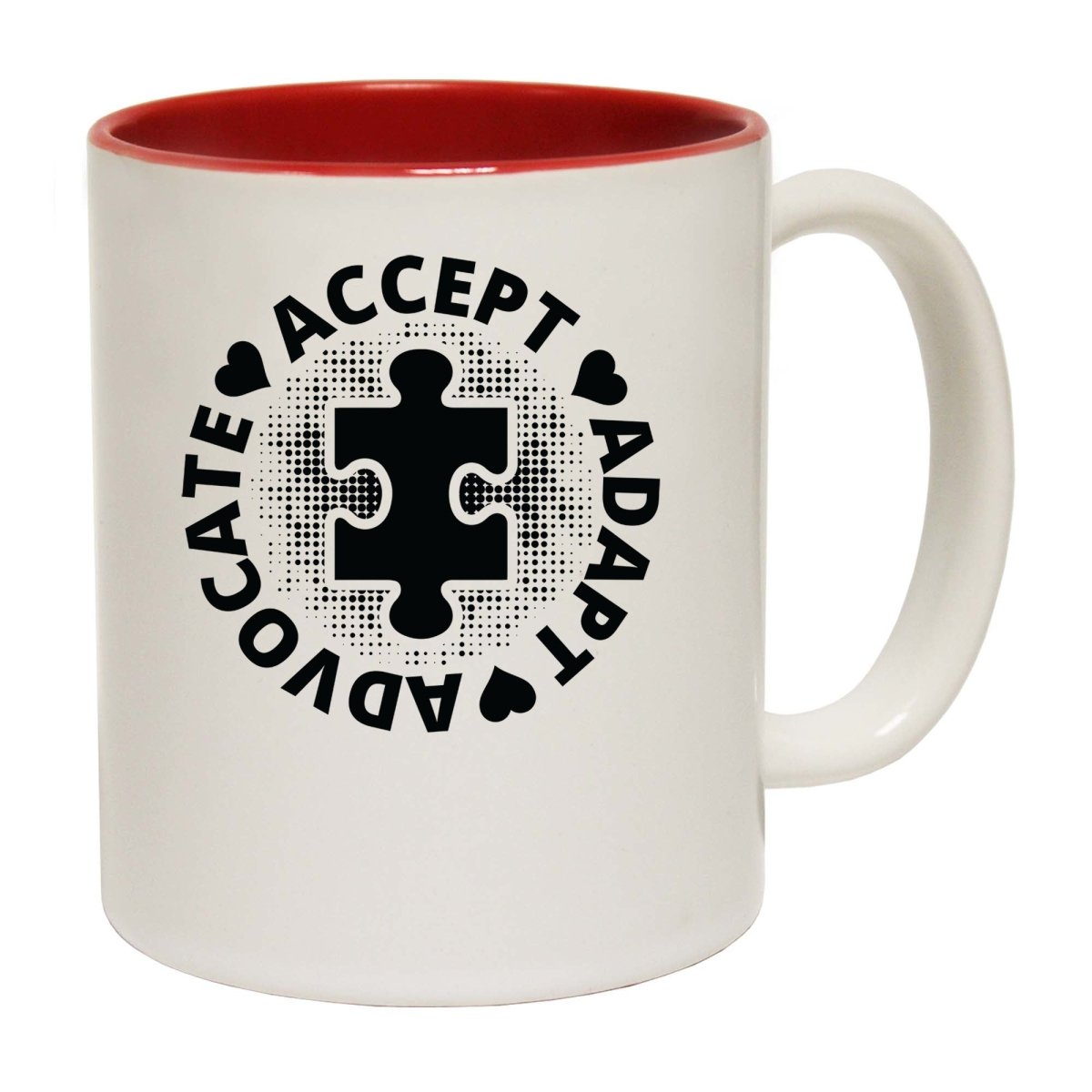 Accept Adapt Advocate Mug Cup - 123t Australia | Funny T-Shirts Mugs Novelty Gifts