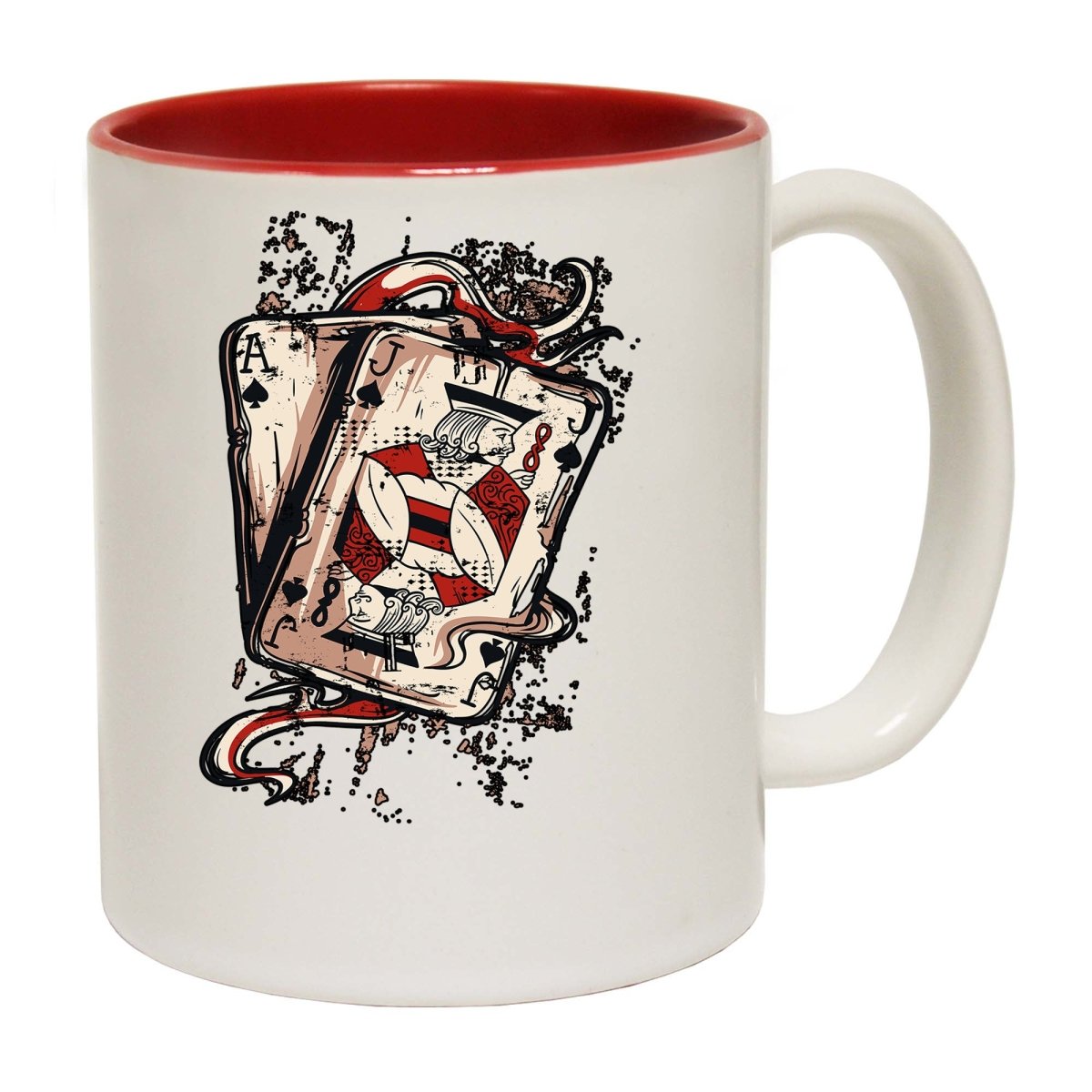 Ace Jack Cards Poker Texas Holdem Mug Cup - 123t Australia | Funny T-Shirts Mugs Novelty Gifts
