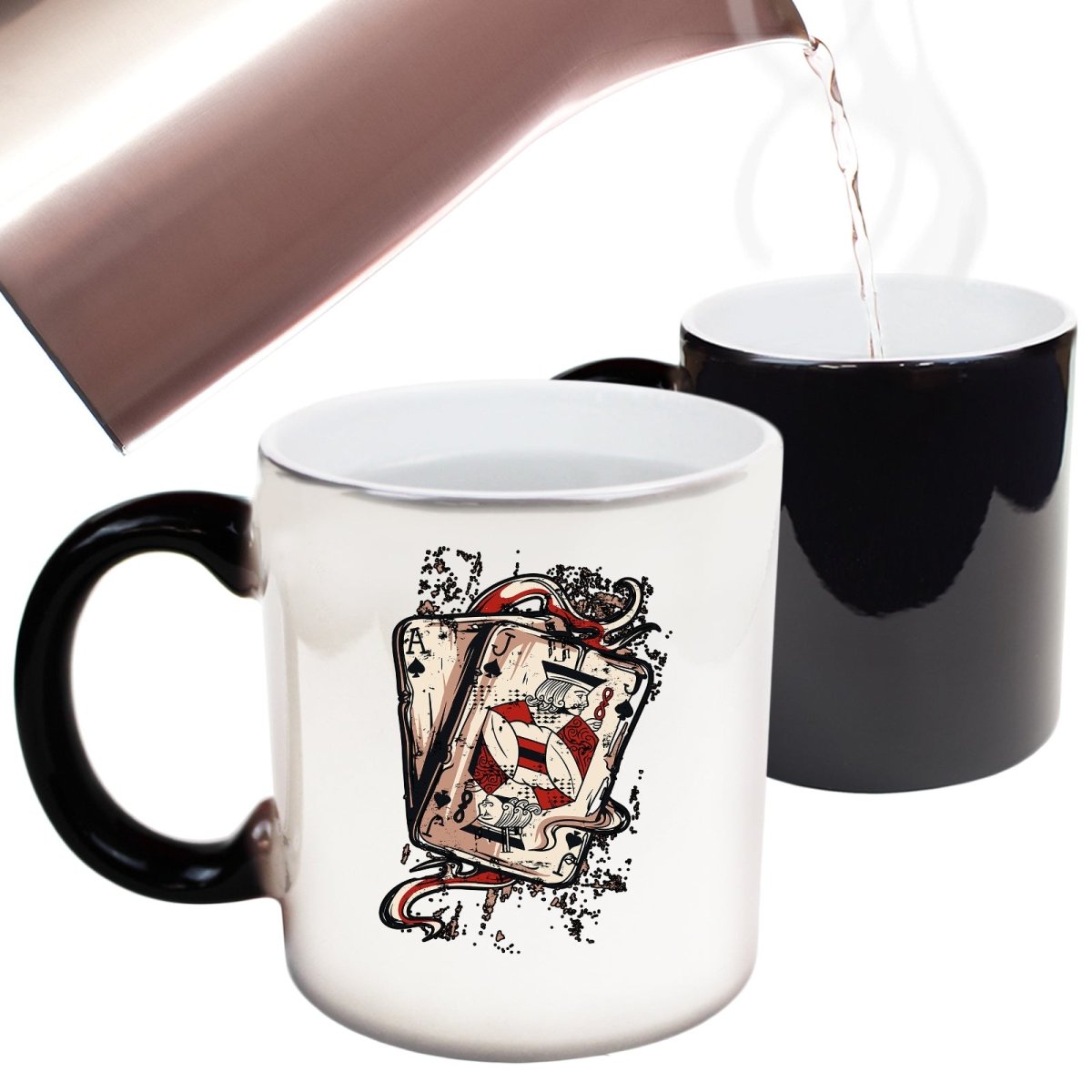 Ace Jack Cards Poker Texas Holdem Mug Cup - 123t Australia | Funny T-Shirts Mugs Novelty Gifts