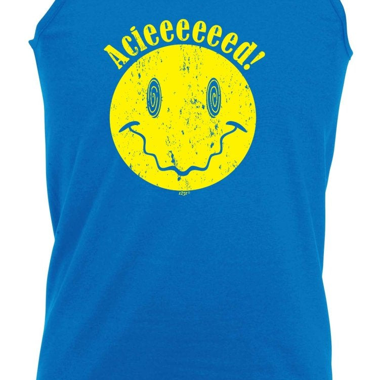Acieeeeeed Rave Dance - Funny Novelty Vest Singlet Unisex Tank Top - 123t Australia | Funny T-Shirts Mugs Novelty Gifts