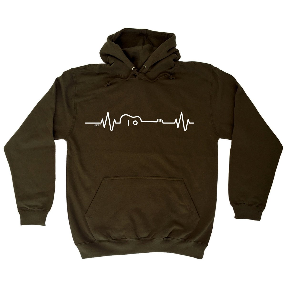 Acustic Guitar Pulse Music - Funny Novelty Hoodies Hoodie - 123t Australia | Funny T-Shirts Mugs Novelty Gifts
