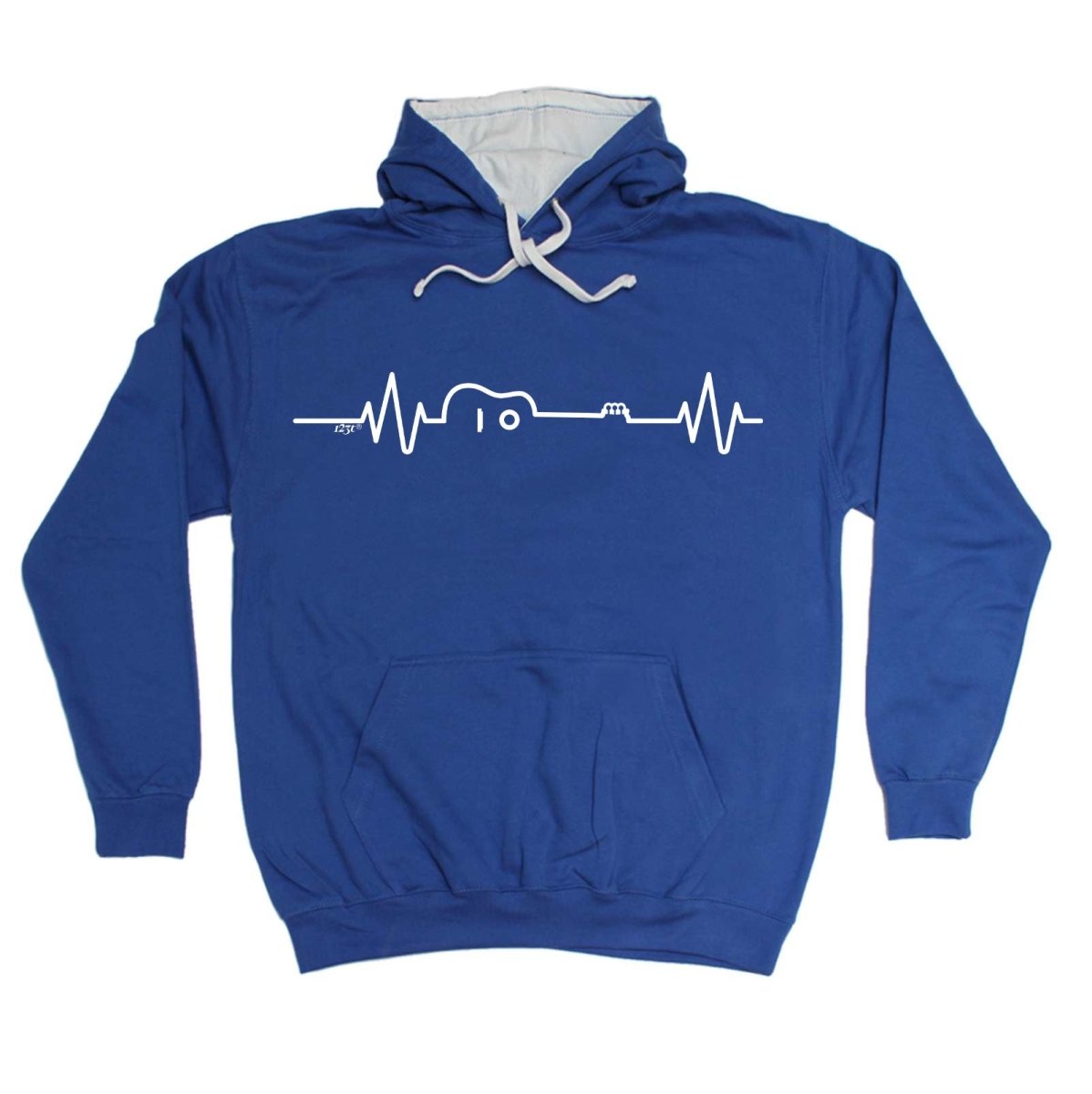 Acustic Guitar Pulse Music - Funny Novelty Hoodies Hoodie - 123t Australia | Funny T-Shirts Mugs Novelty Gifts