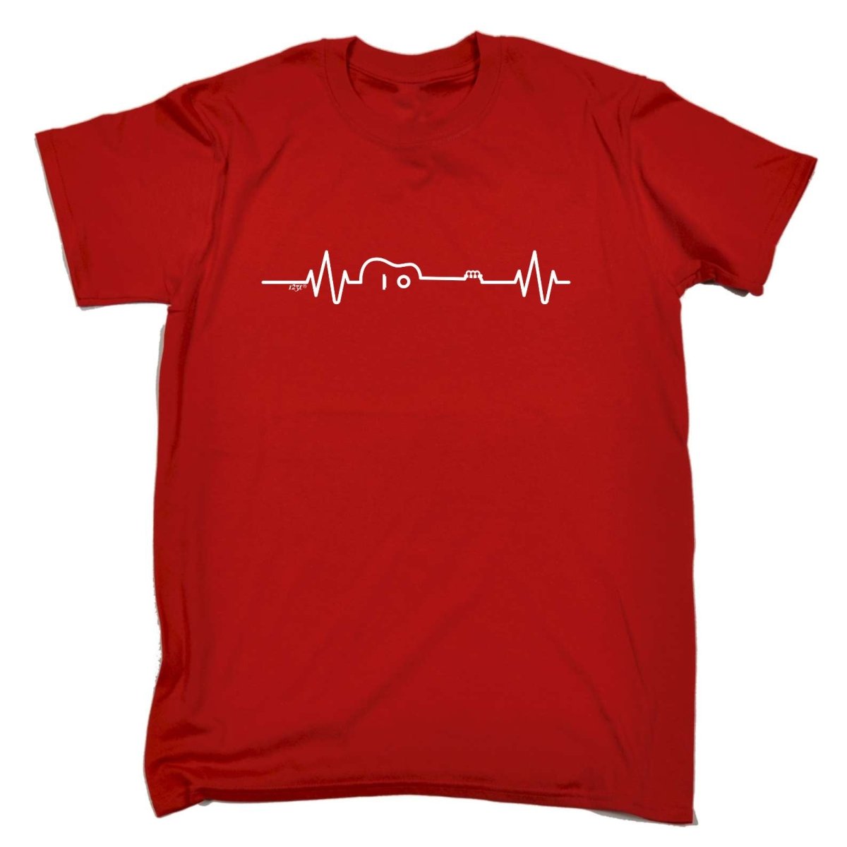Acustic Guitar Pulse Music - Mens Funny Novelty T-Shirt TShirt / T Shirt - 123t Australia | Funny T-Shirts Mugs Novelty Gifts