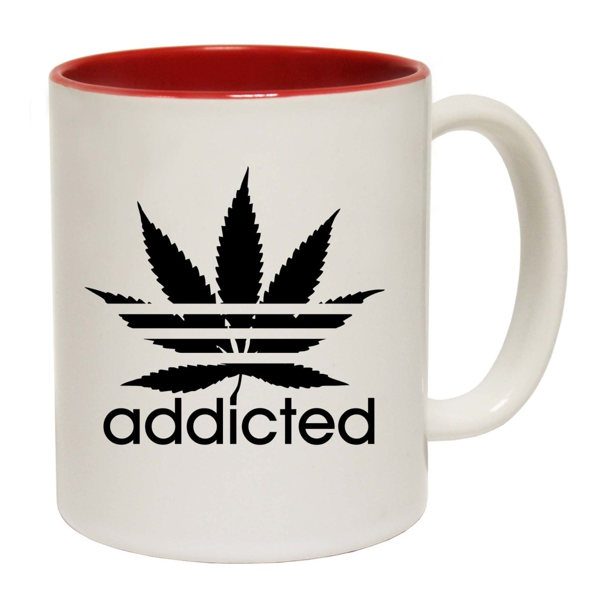 Addicted Weed Leaf Mug Cup - 123t Australia | Funny T-Shirts Mugs Novelty Gifts