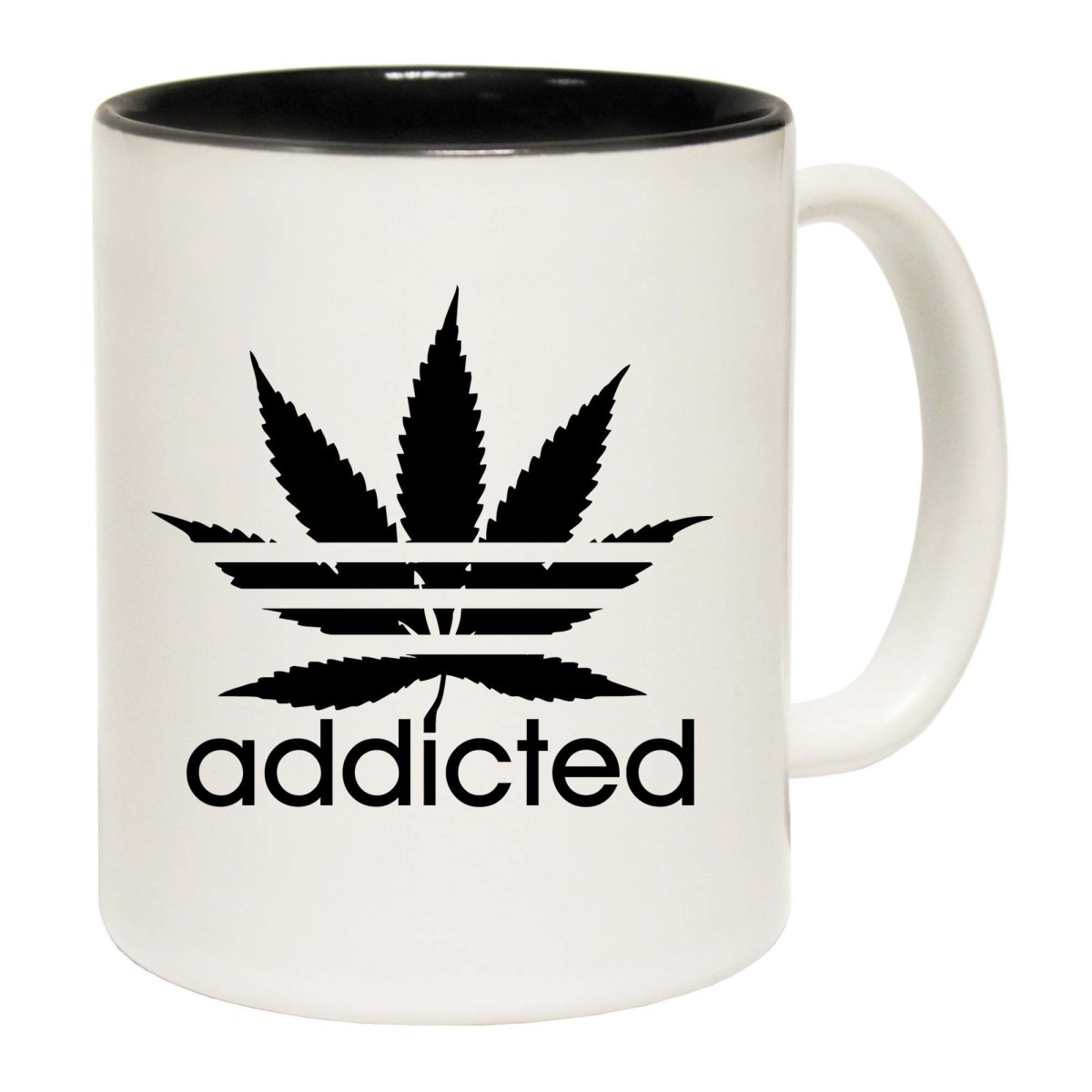 Addicted Weed Leaf Mug Cup - 123t Australia | Funny T-Shirts Mugs Novelty Gifts