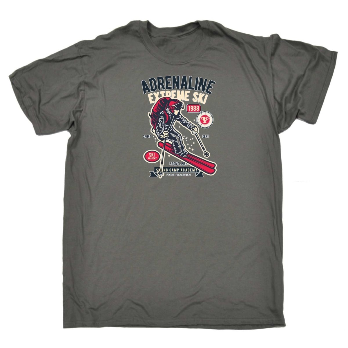 Adrenaline Extreme Ski Skiing - Mens Funny T-Shirt Tshirts - 123t Australia | Funny T-Shirts Mugs Novelty Gifts