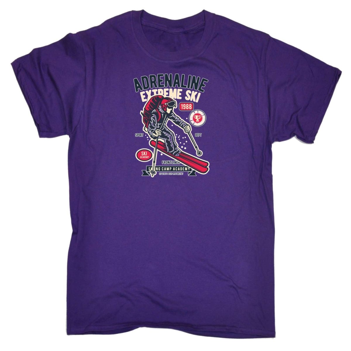 Adrenaline Extreme Ski Skiing - Mens Funny T-Shirt Tshirts - 123t Australia | Funny T-Shirts Mugs Novelty Gifts