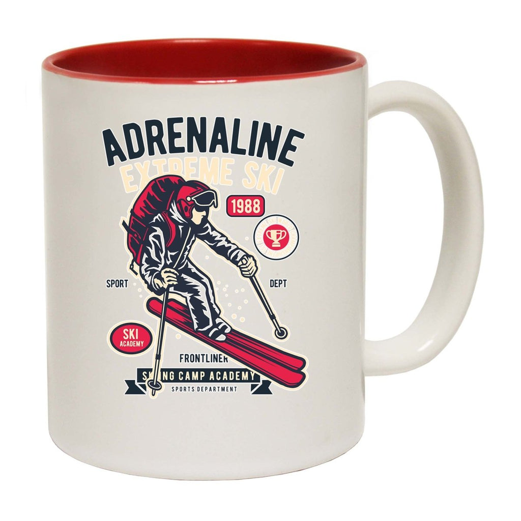 Adrenaline Extreme Ski Skiing Mug Cup - 123t Australia | Funny T-Shirts Mugs Novelty Gifts