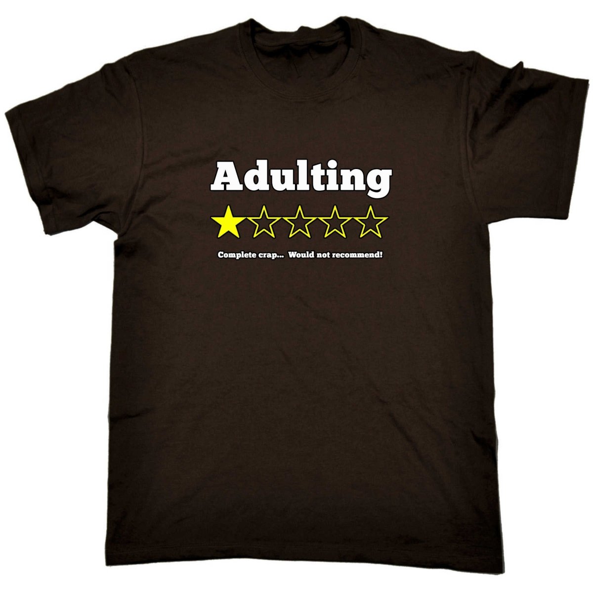 Adulting Would Not Recommend - Mens Funny T-Shirt Tshirts - 123t Australia | Funny T-Shirts Mugs Novelty Gifts
