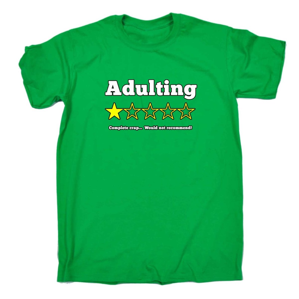 Adulting Would Not Recommend - Mens Funny T-Shirt Tshirts - 123t Australia | Funny T-Shirts Mugs Novelty Gifts