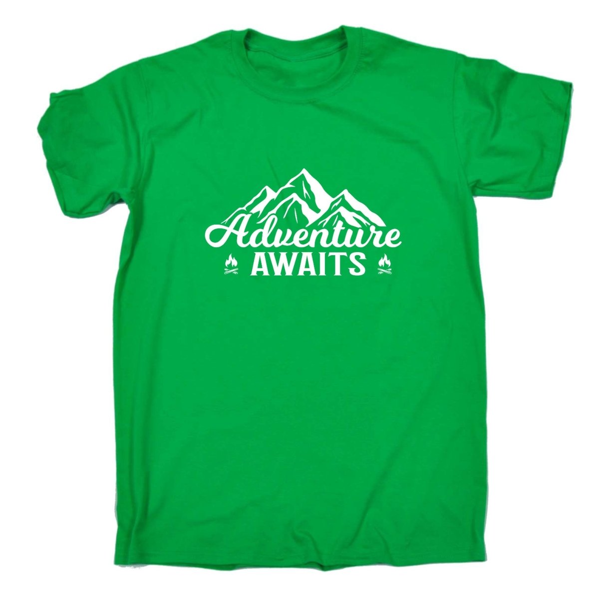 Adventure Awaits Camping Camp Outdoors - Mens Funny T-Shirt Tshirts Tee Shirt - 123t Australia | Funny T-Shirts Mugs Novelty Gifts