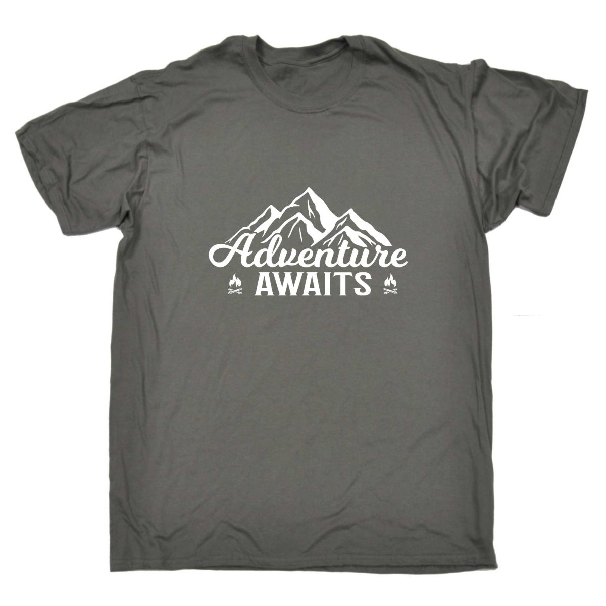 Adventure Awaits Camping Camp Outdoors - Mens Funny T-Shirt Tshirts Tee Shirt - 123t Australia | Funny T-Shirts Mugs Novelty Gifts