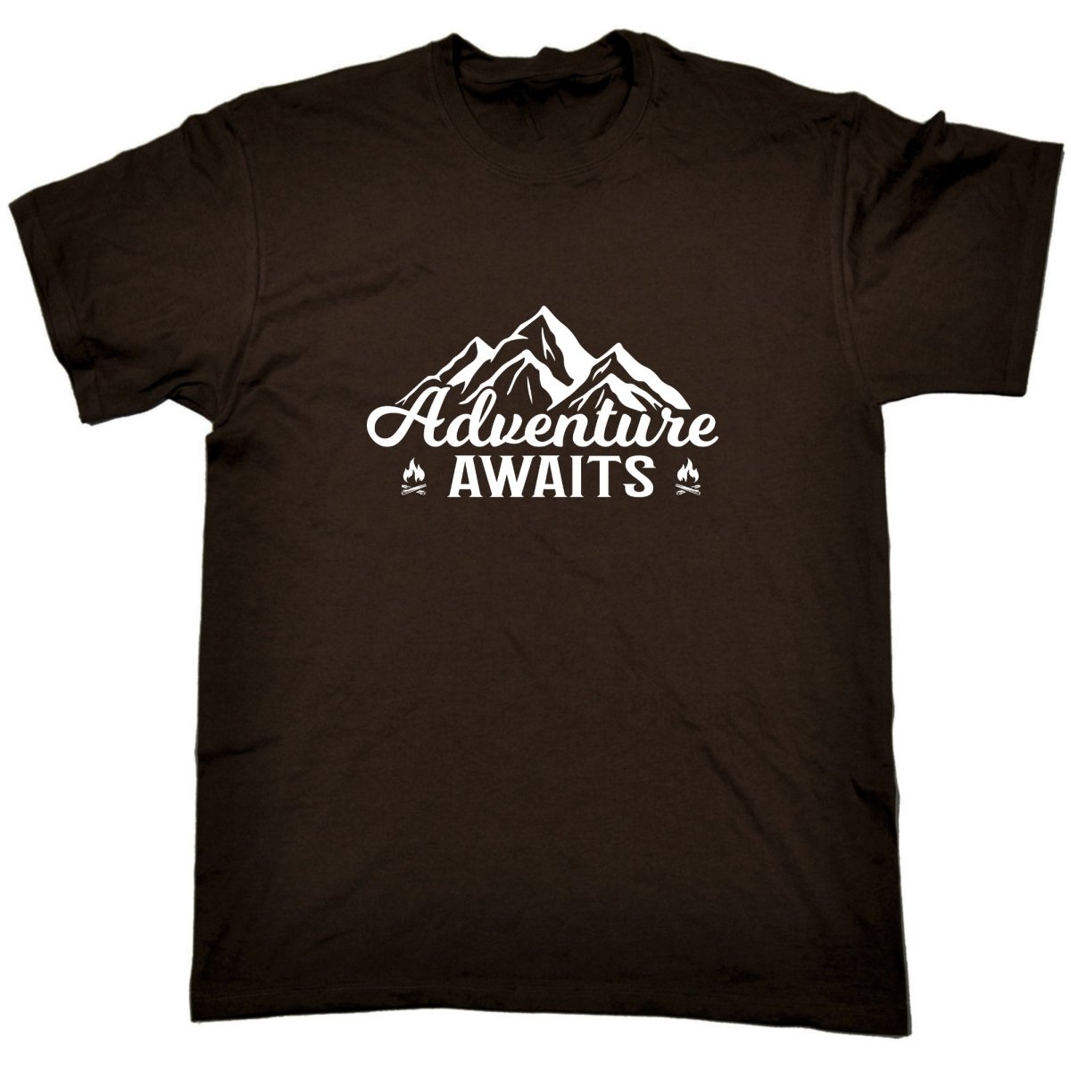 Adventure Awaits Camping Camp Outdoors - Mens Funny T-Shirt Tshirts Tee Shirt - 123t Australia | Funny T-Shirts Mugs Novelty Gifts