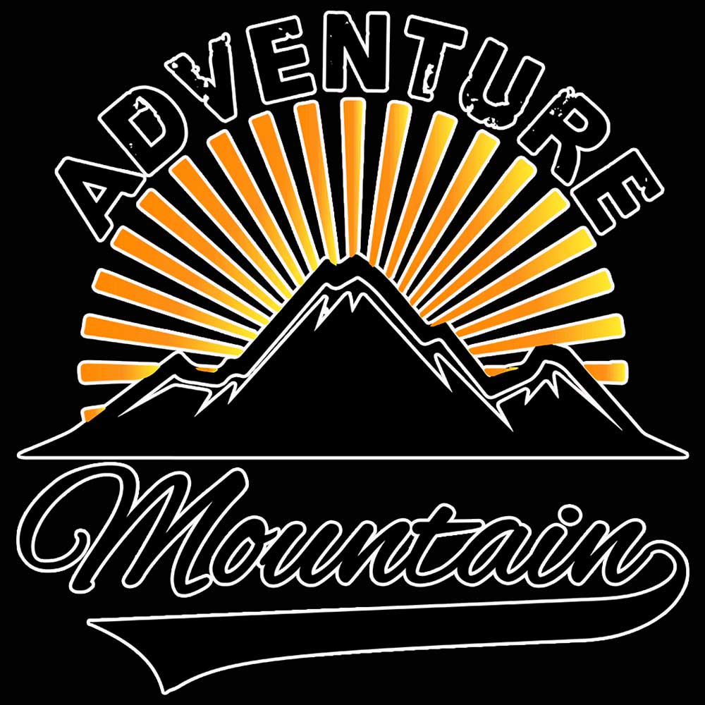 Adventure Mountain Sunset - Mens Funny T-Shirt Tshirts - 123t Australia | Funny T-Shirts Mugs Novelty Gifts