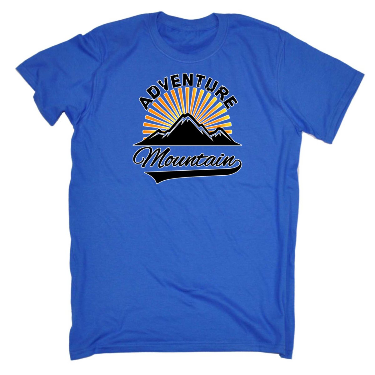 Adventure Mountain Sunset - Mens Funny T-Shirt Tshirts - 123t Australia | Funny T-Shirts Mugs Novelty Gifts