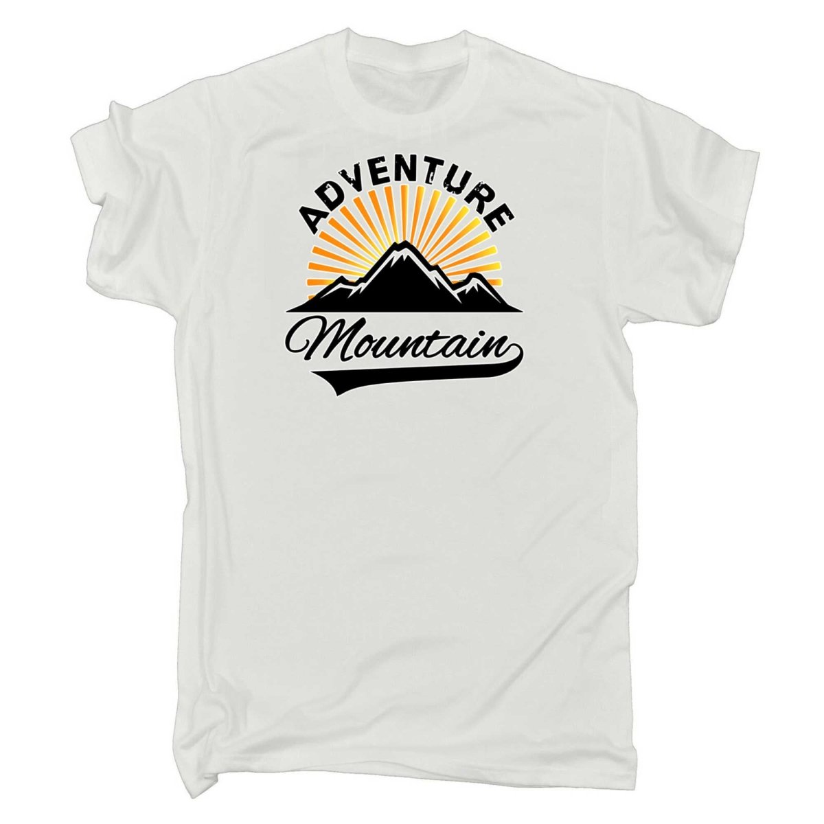 Adventure Mountain Sunset - Mens Funny T-Shirt Tshirts - 123t Australia | Funny T-Shirts Mugs Novelty Gifts