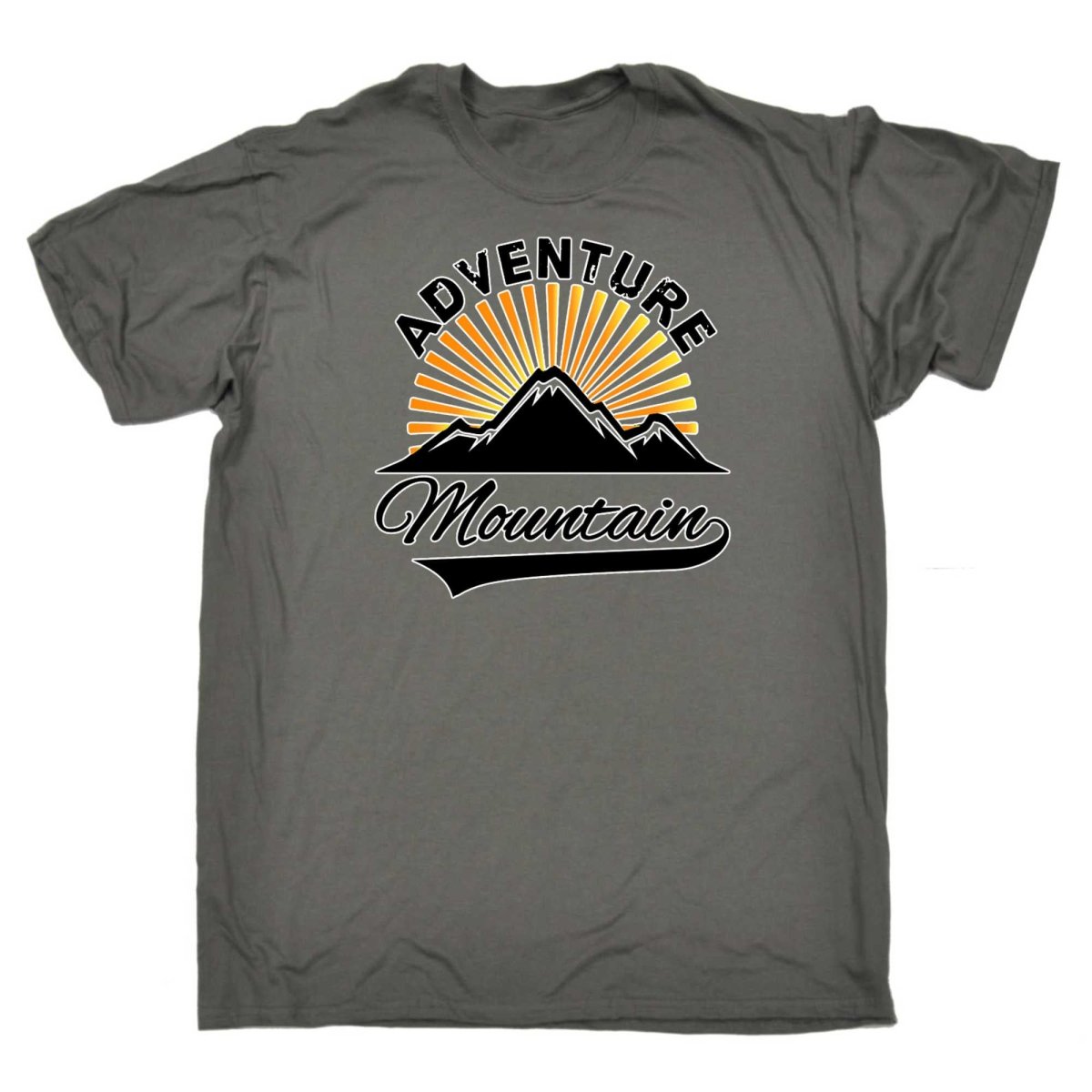 Adventure Mountain Sunset - Mens Funny T-Shirt Tshirts - 123t Australia | Funny T-Shirts Mugs Novelty Gifts