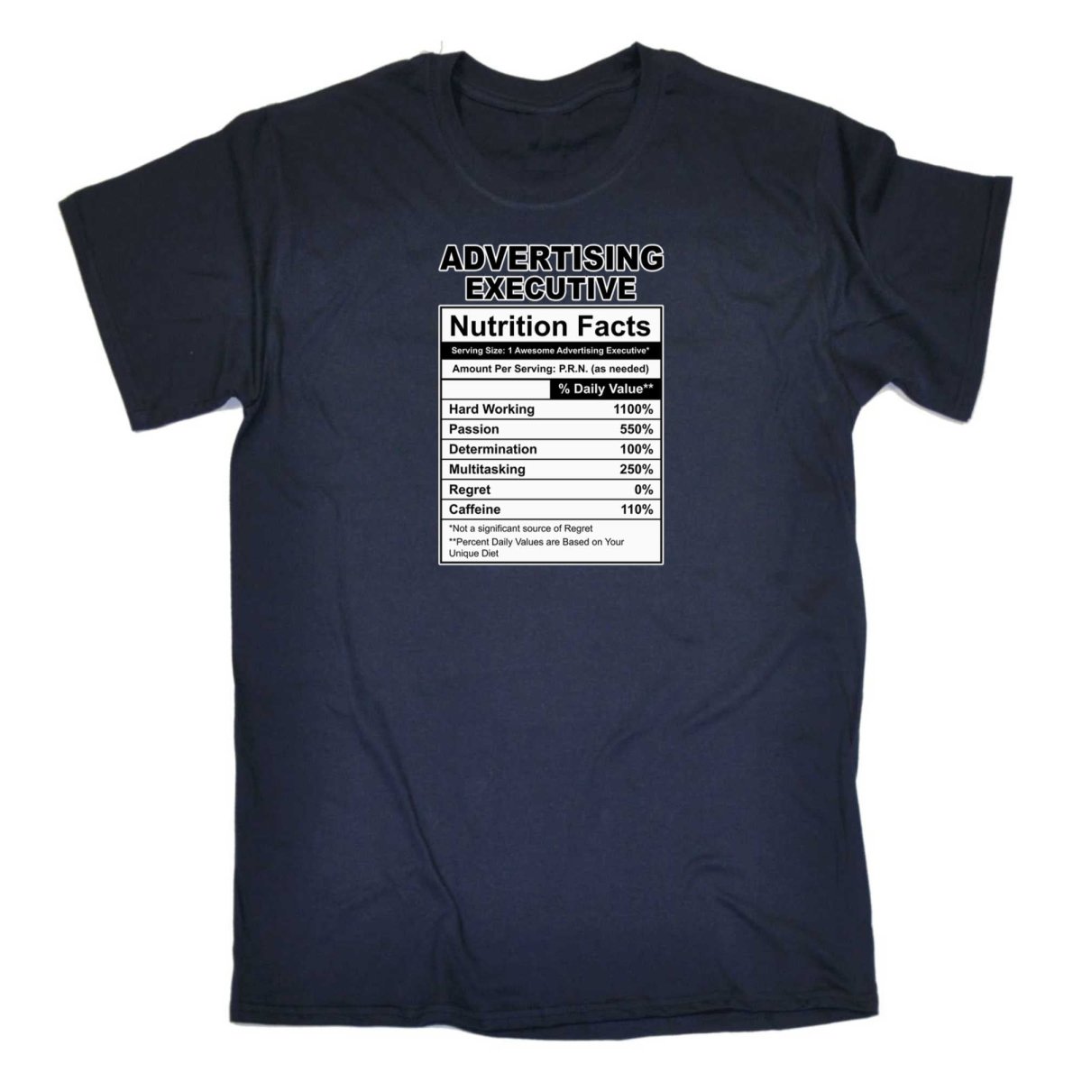 Advertising Executive Nutrition Facts - Mens Funny T-Shirt Tshirts - 123t Australia | Funny T-Shirts Mugs Novelty Gifts
