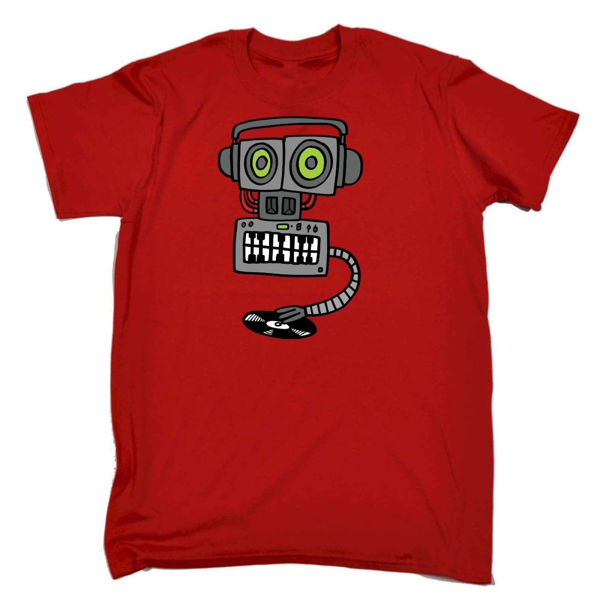 Al Storm 247 Rave Hardcore Happy Vinyl Record Robot - Mens Funny T-Shirt Tshirts - 123t Australia | Funny T-Shirts Mugs Novelty Gifts