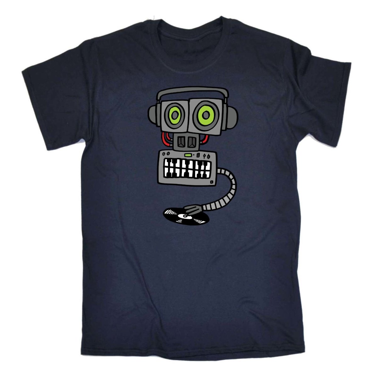 Al Storm 247 Rave Hardcore Happy Vinyl Record Robot - Mens Funny T-Shirt Tshirts - 123t Australia | Funny T-Shirts Mugs Novelty Gifts