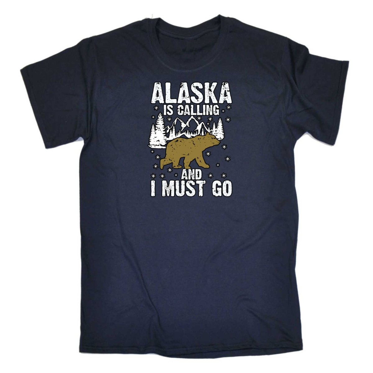 Alaska Is Calling And I Must Go Bear - Mens Funny T-Shirt Tshirts - 123t Australia | Funny T-Shirts Mugs Novelty Gifts