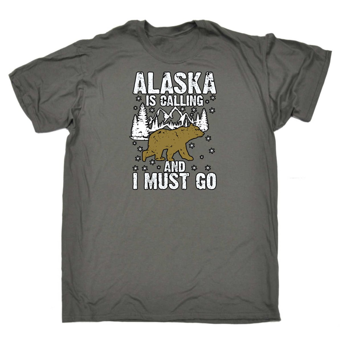 Alaska Is Calling And I Must Go Bear - Mens Funny T-Shirt Tshirts - 123t Australia | Funny T-Shirts Mugs Novelty Gifts