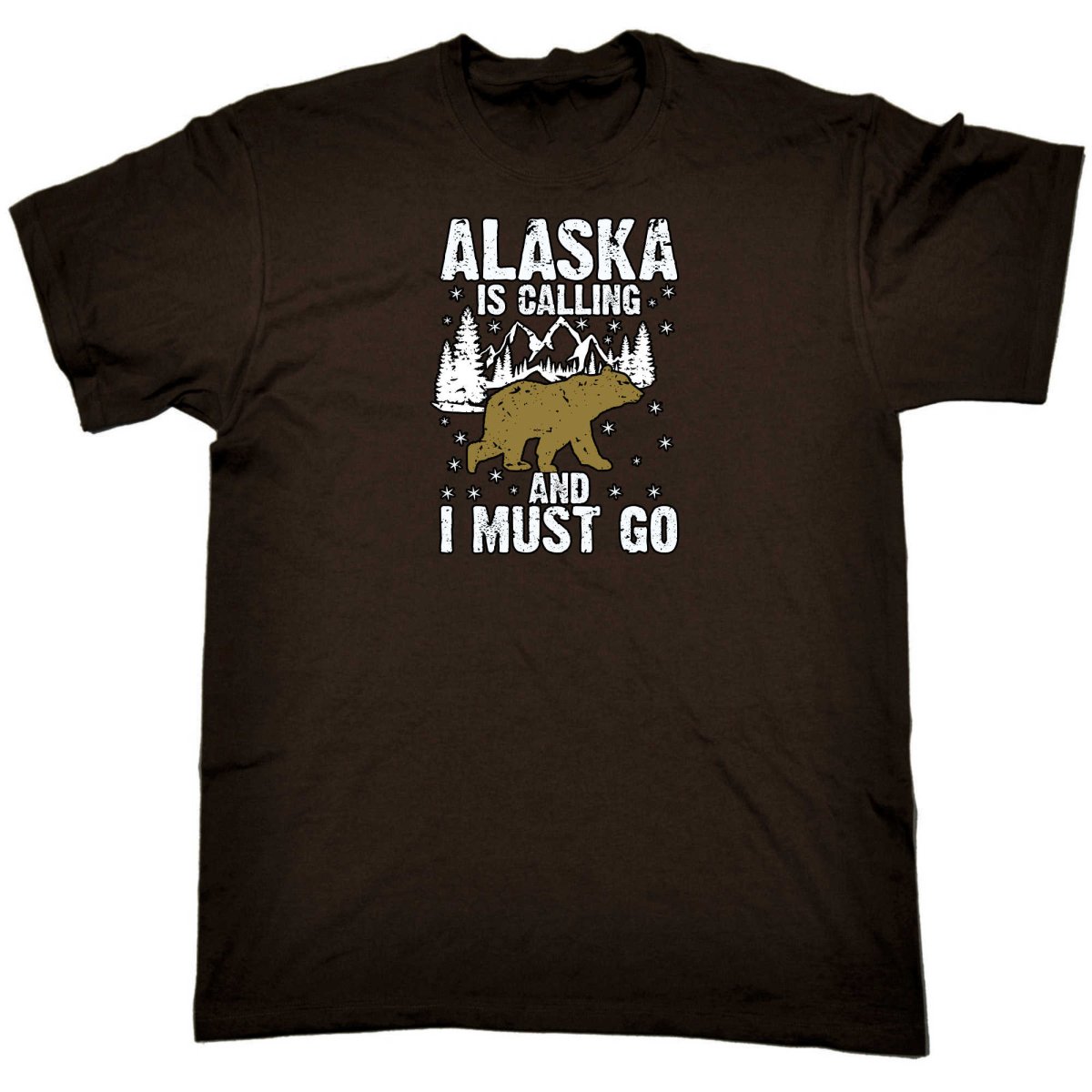 Alaska Is Calling And I Must Go Bear - Mens Funny T-Shirt Tshirts - 123t Australia | Funny T-Shirts Mugs Novelty Gifts