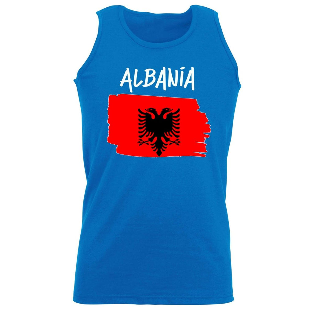 Albania Country Flag Nationality - Vest Singlet Unisex Tank Top - 123t Australia | Funny T-Shirts Mugs Novelty Gifts