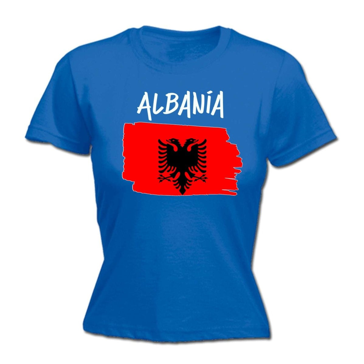 Albania Country Flag Nationality - Womens T-Shirt T Shirt Tshirt - 123t Australia | Funny T-Shirts Mugs Novelty Gifts