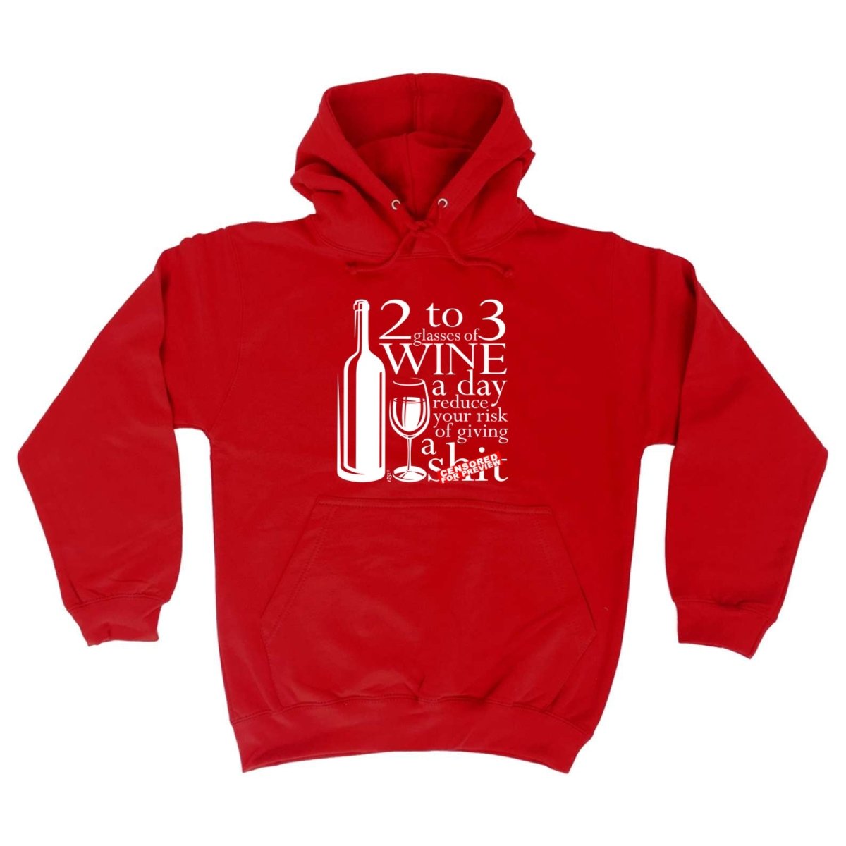 Alcohol 2 To 3 Glasses Of Wine Reduces Giving - Funny Novelty Hoodies Hoodie - 123t Australia | Funny T-Shirts Mugs Novelty Gifts