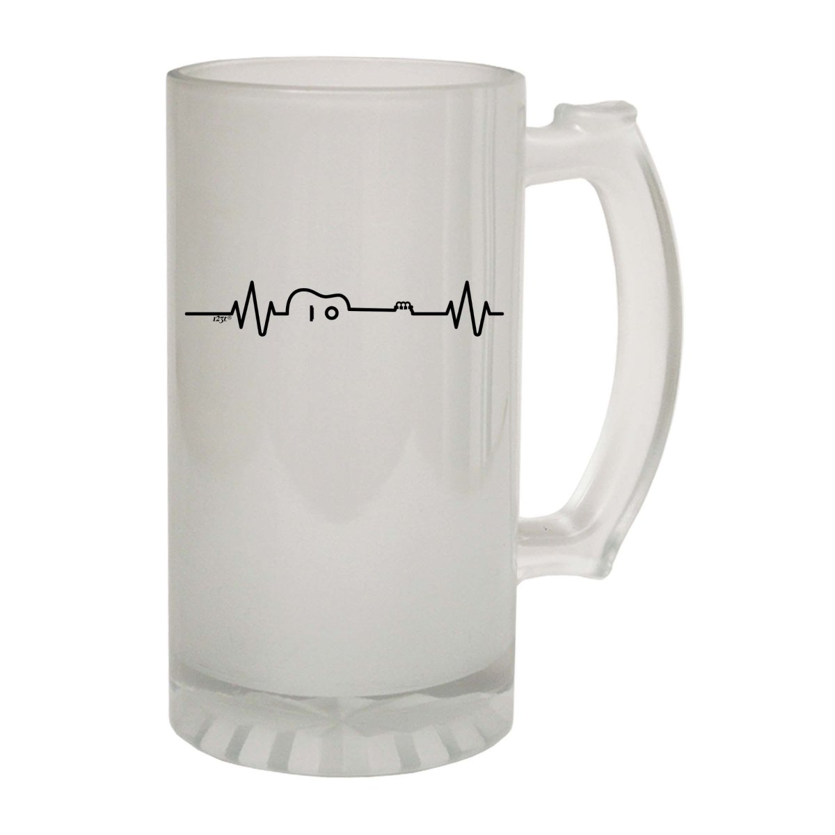 Alcohol Acustic Guitar Pulse Music - Funny Novelty Beer Stein - 123t Australia | Funny T-Shirts Mugs Novelty Gifts