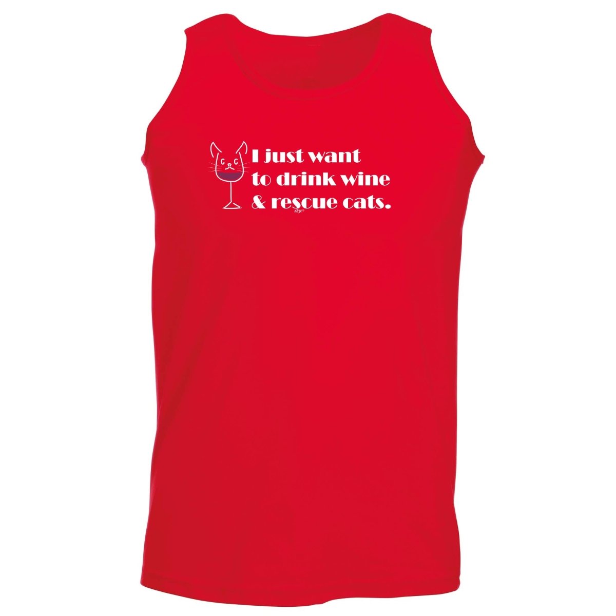 Alcohol Alcohol Animal Drink Wine And Rescue Cats - Funny Novelty Vest Singlet Unisex Tank Top - 123t Australia | Funny T-Shirts Mugs Novelty Gifts