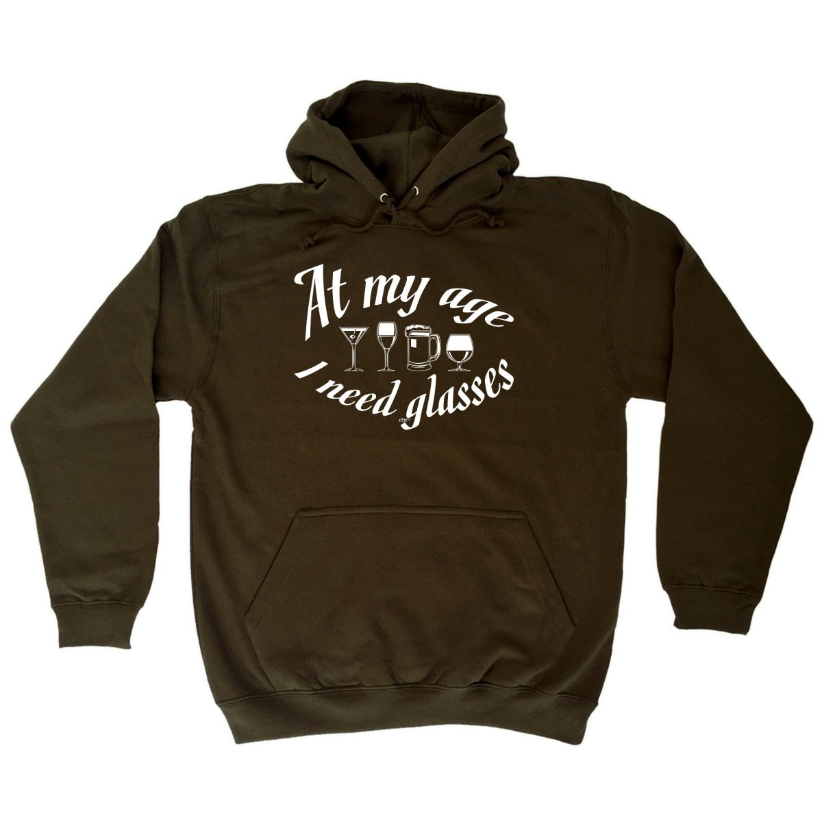 Alcohol Alcohol At My Age Need Glasses Beer Wine - Funny Novelty Hoodies Hoodie - 123t Australia | Funny T-Shirts Mugs Novelty Gifts