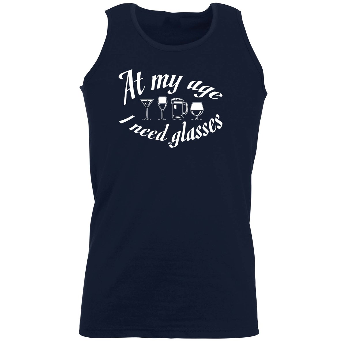 Alcohol Alcohol At My Age Need Glasses Beer Wine - Funny Novelty Vest Singlet Unisex Tank Top - 123t Australia | Funny T-Shirts Mugs Novelty Gifts