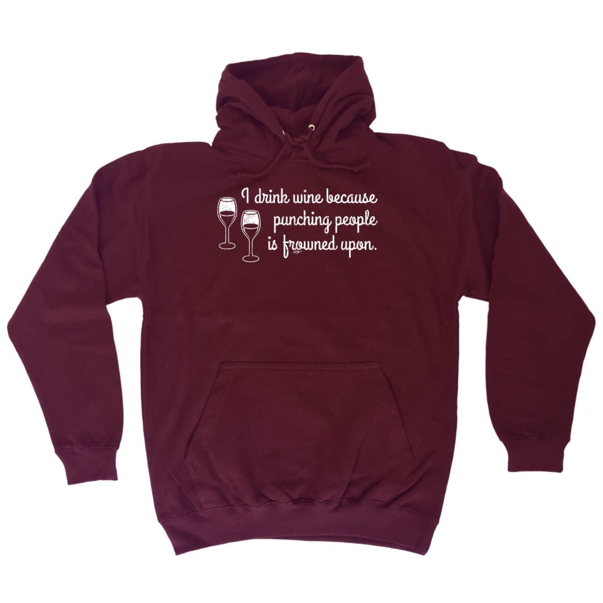 Alcohol Alcohol Drink Wine Because Punching - Funny Novelty Hoodies Hoodie - 123t Australia | Funny T-Shirts Mugs Novelty Gifts