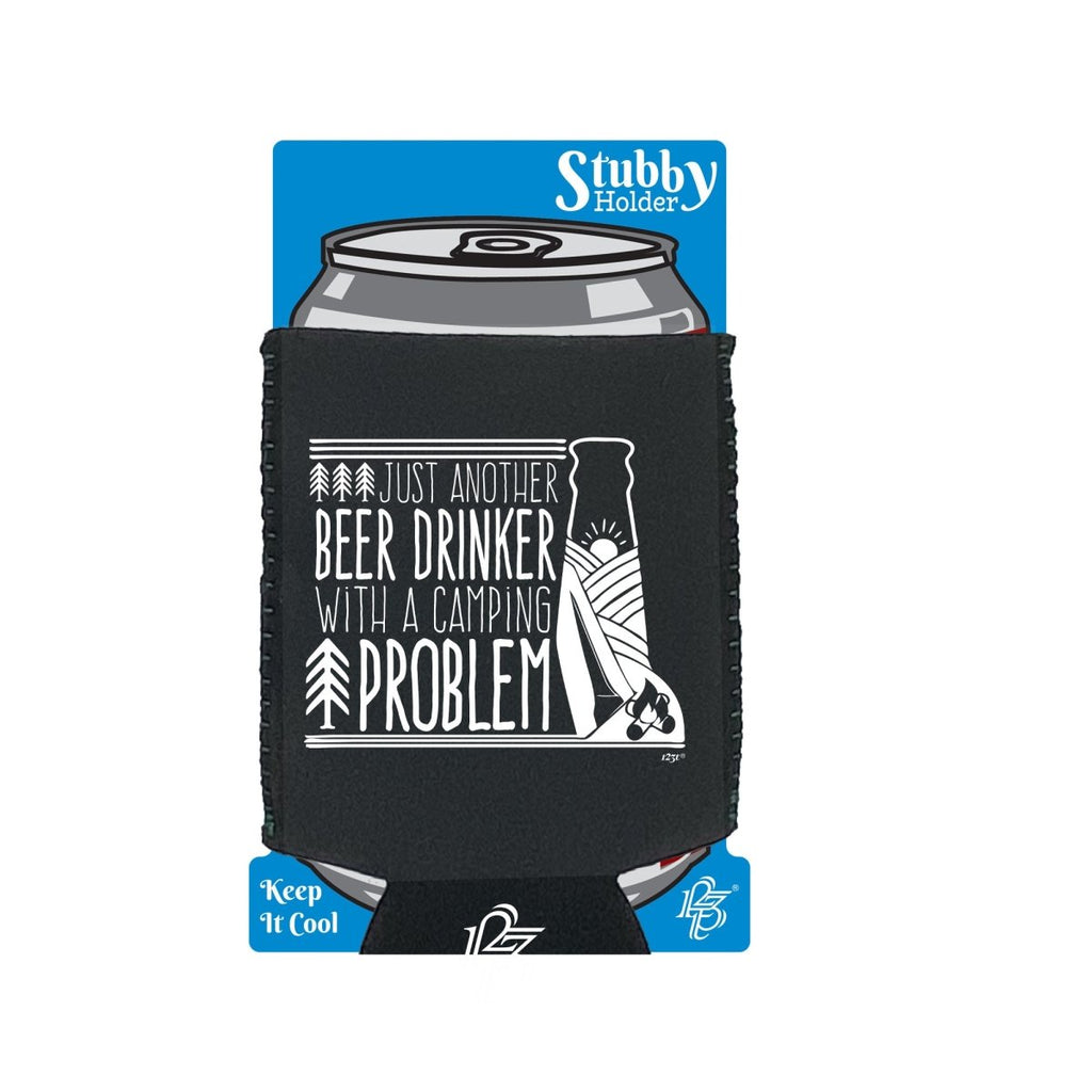 Alcohol Alcohol Sailing Beer Drinker With A Camping Problem - Funny Novelty Stubby Holder With Base - 123t Australia | Funny T-Shirts Mugs Novelty Gifts