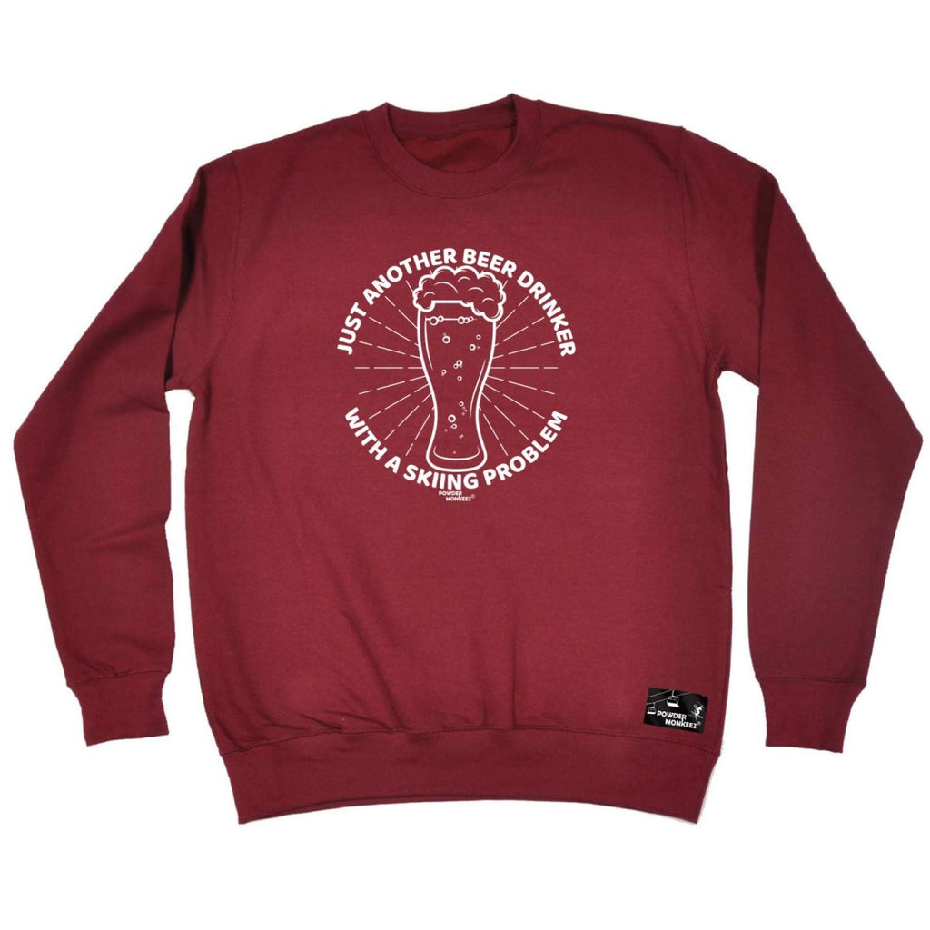 Alcohol Alcohol Sailing Powder Monkeez Just Another Beer Drinker Skiing Problem - Funny Novelty Sweatshirt - 123t Australia | Funny T-Shirts Mugs Novelty Gifts