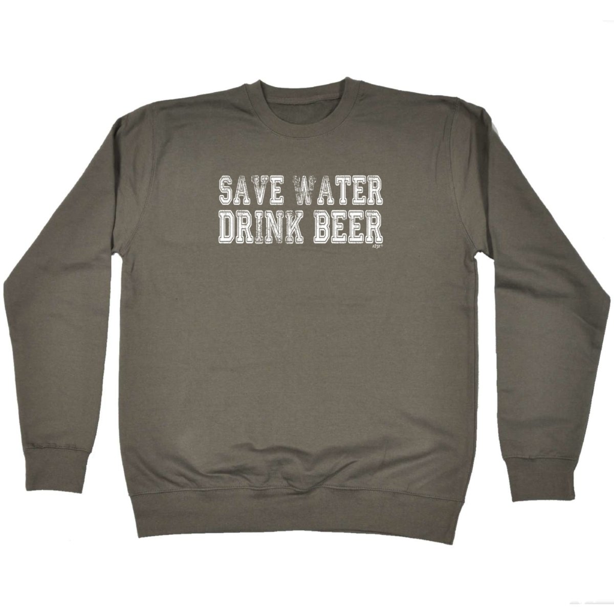 Alcohol Alcohol Save Water Drink Beer - Funny Novelty Sweatshirt - 123t Australia | Funny T-Shirts Mugs Novelty Gifts