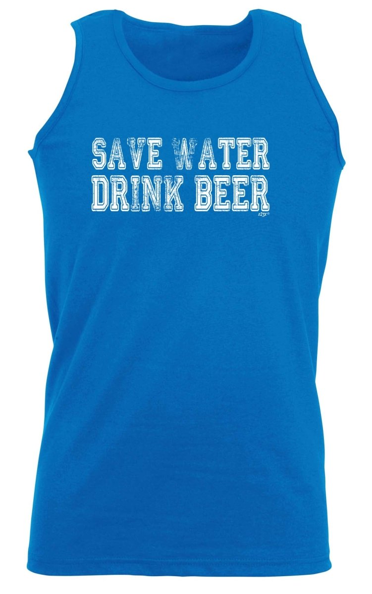 Alcohol Alcohol Save Water Drink Beer - Funny Novelty Vest Singlet Unisex Tank Top - 123t Australia | Funny T-Shirts Mugs Novelty Gifts