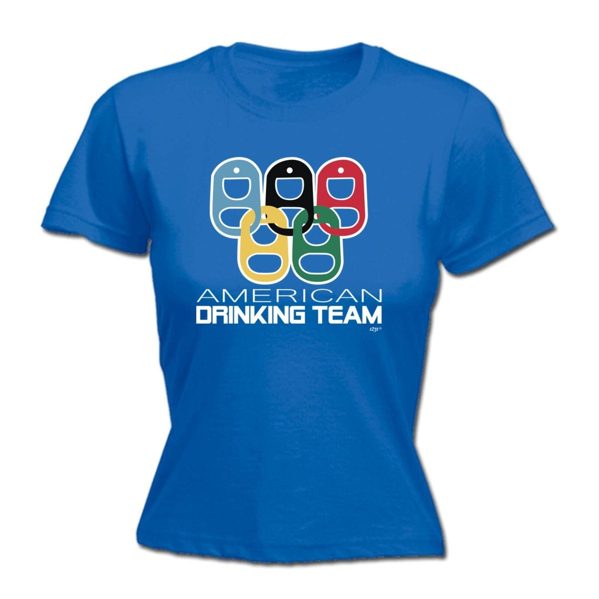 Alcohol American Drinking Team Rings - Funny Novelty Womens T-Shirt T Shirt Tshirt - 123t Australia | Funny T-Shirts Mugs Novelty Gifts