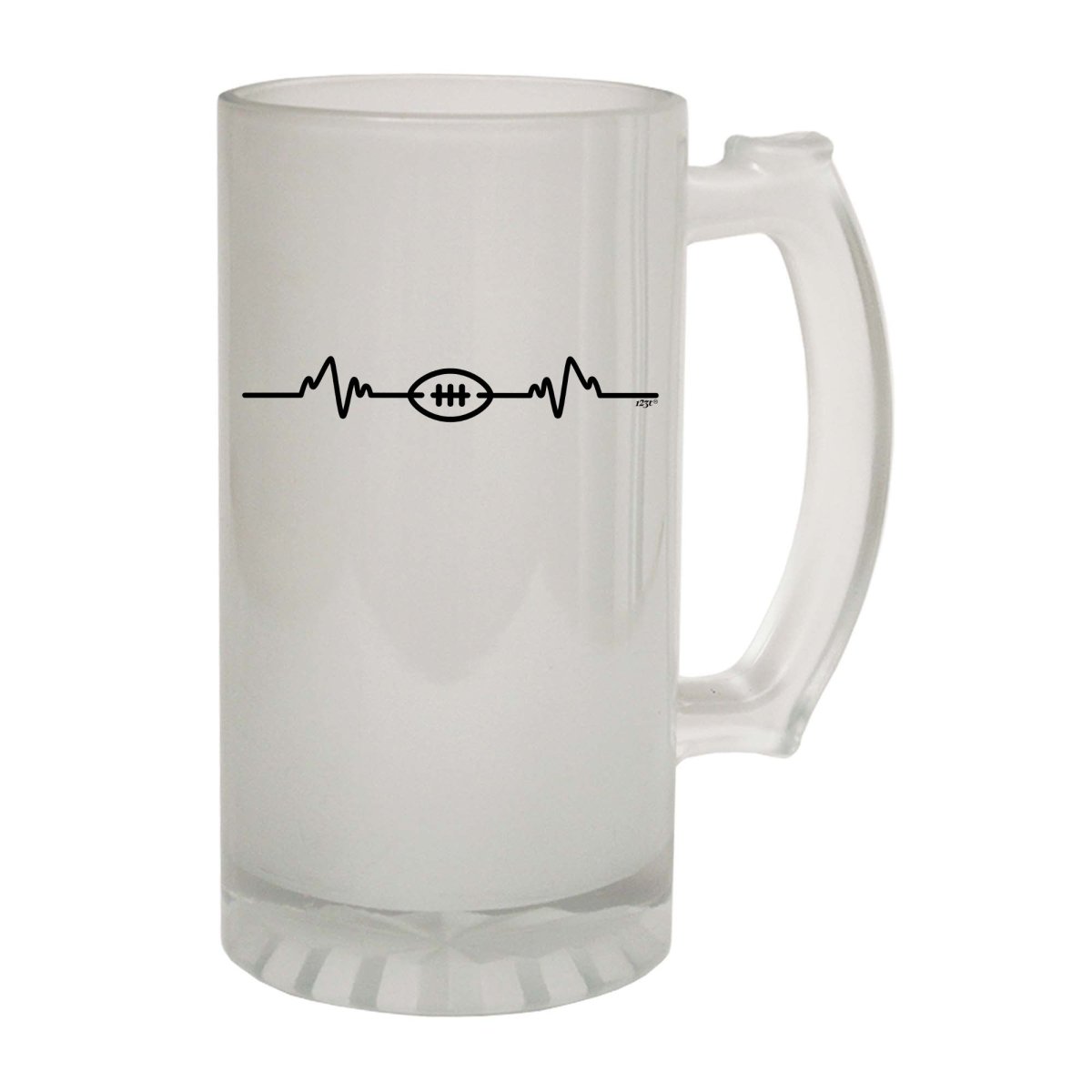 Alcohol American Football Pulse - Funny Novelty Beer Stein - 123t Australia | Funny T-Shirts Mugs Novelty Gifts