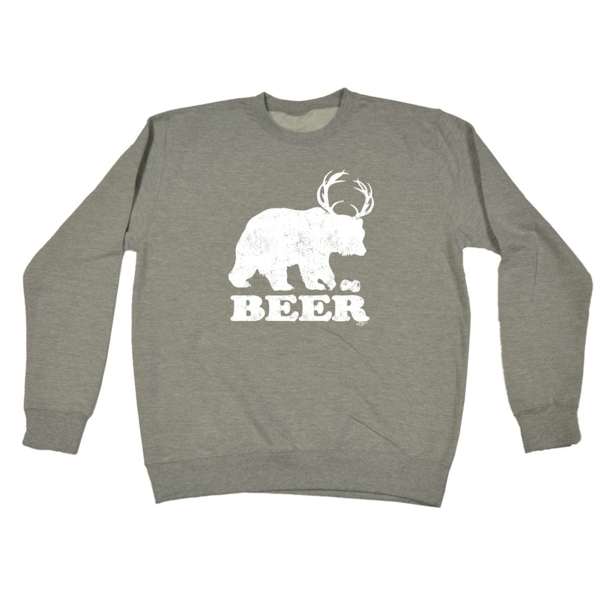 Alcohol Animal Beer Bear Deer - Funny Novelty Sweatshirt - 123t Australia | Funny T-Shirts Mugs Novelty Gifts