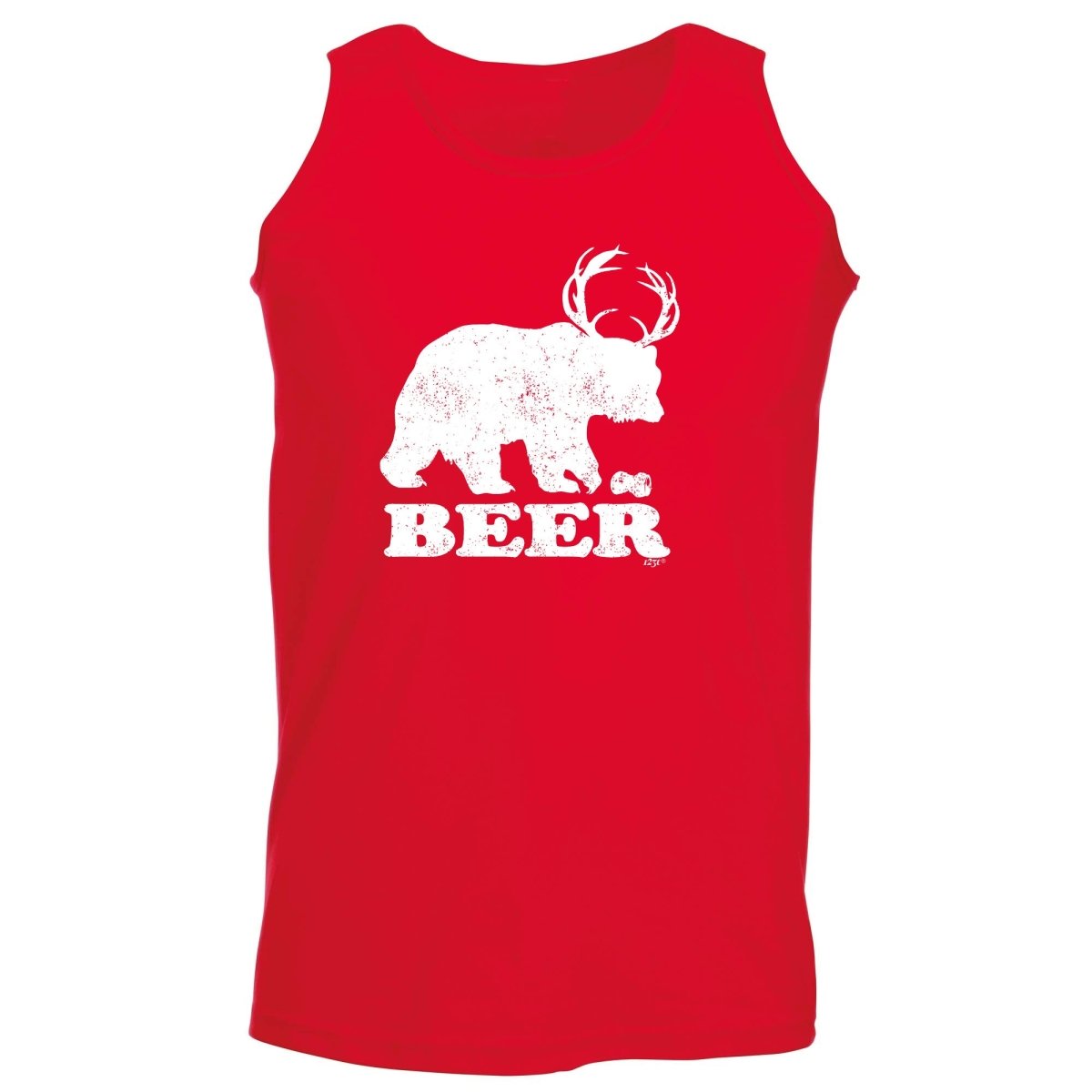 Alcohol Animal Beer Bear Deer - Funny Novelty Vest Singlet Unisex Tank Top - 123t Australia | Funny T-Shirts Mugs Novelty Gifts