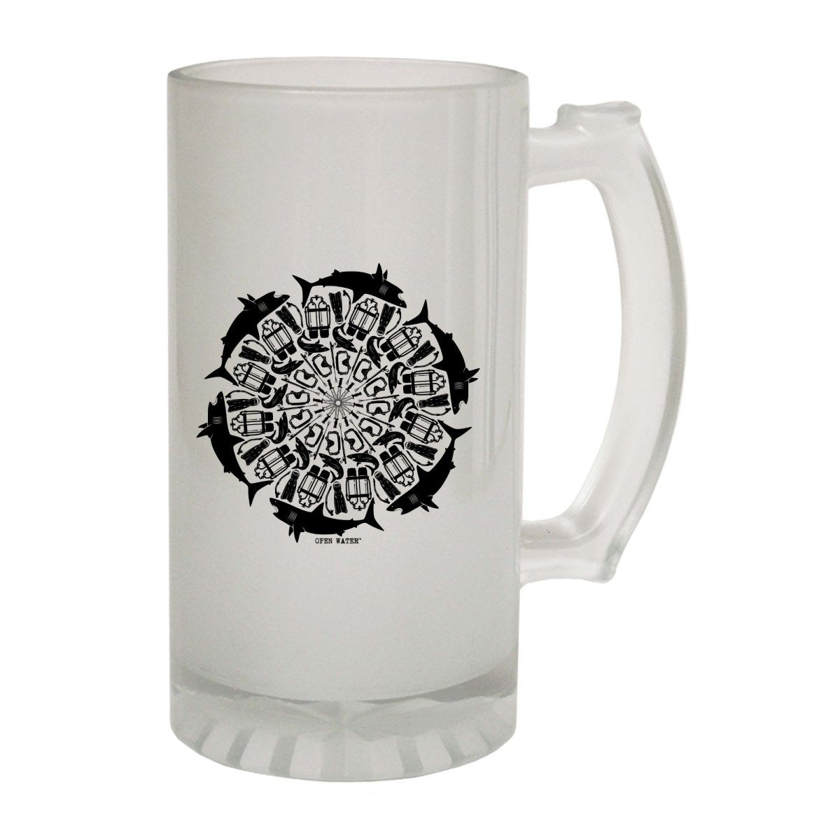 Alcohol Animal Ow Sharks Diving Eye - Funny Novelty Beer Stein - 123t Australia | Funny T-Shirts Mugs Novelty Gifts